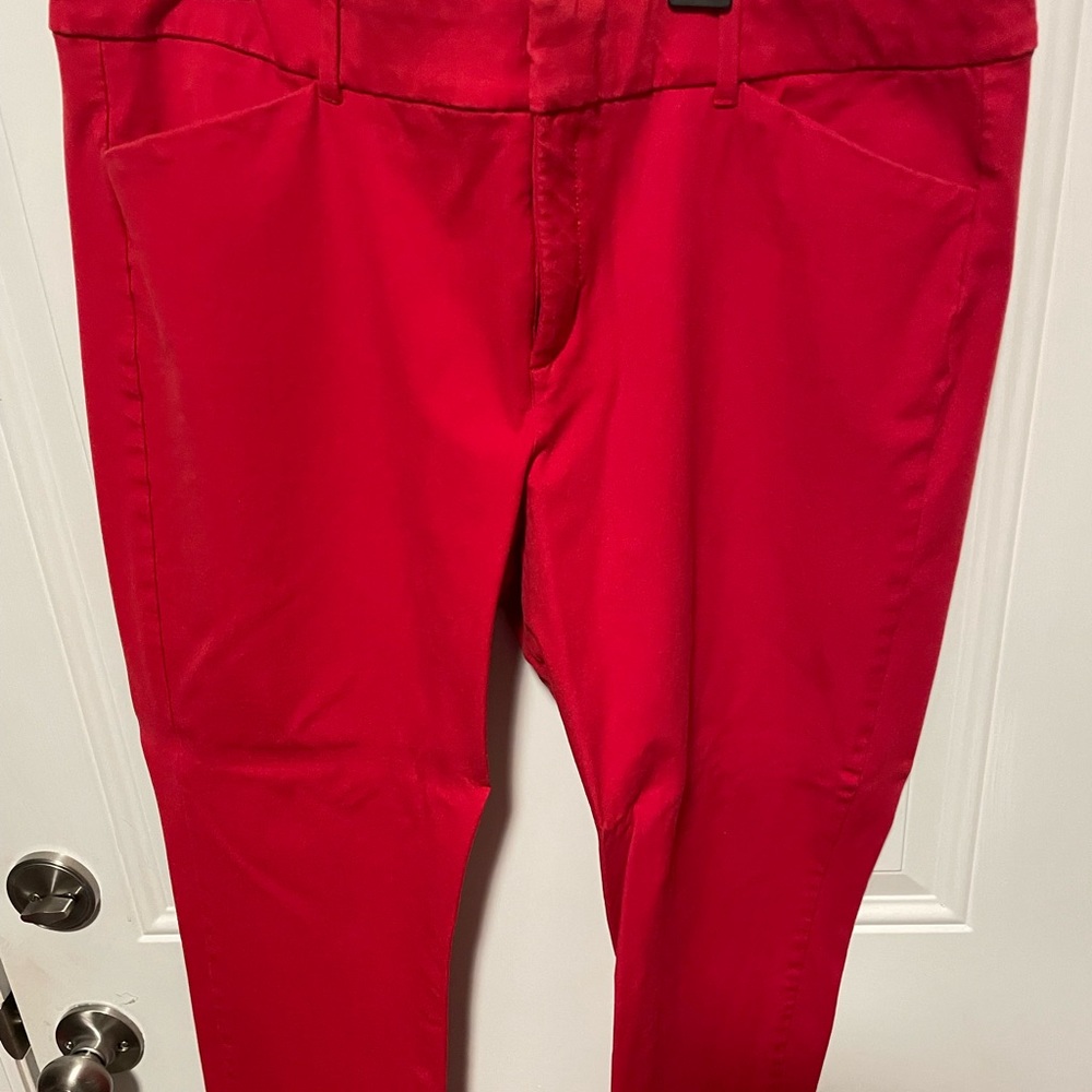 EUC Red Pixie Ankle Pants